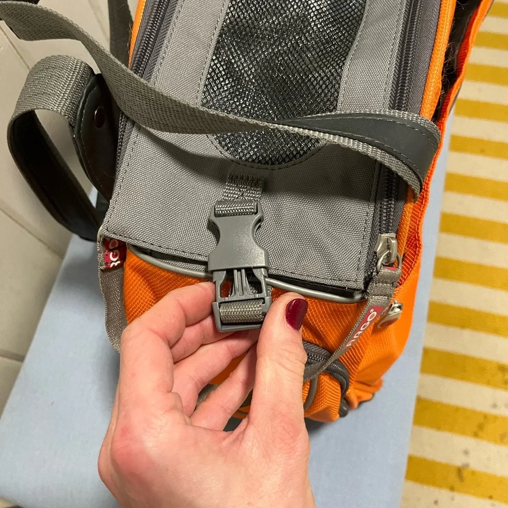 Argo orange dog carrier